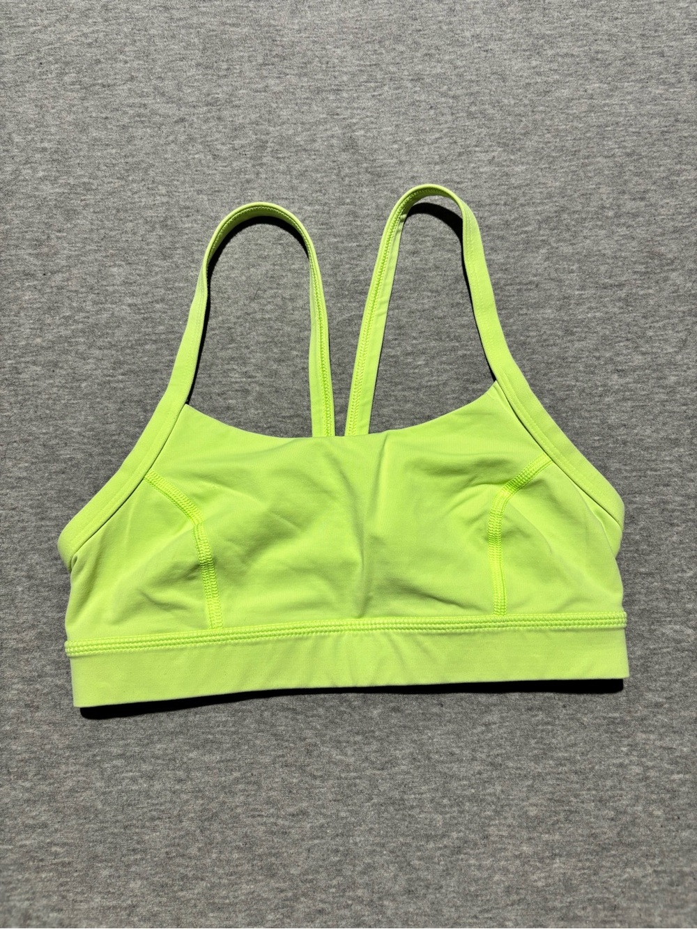 lululemon athletica Neon Lime Strappy Sports Bra